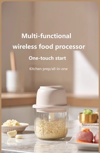 Mini hachoir électrique en plastique pour légumes, ail, gingembre, viande, avec lame en acier inoxydable, rechargeable par USB - Product Image 3