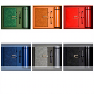 Bán Chạy Nhất Thiết Kế Logo Cao Cấp Tổ Chức Sự Kiện Kỷ Niệm Quà Tặng Kinh Doanh A5 Da Máy Tính Xách Tay Và Thép Không Gỉ Cup Hộp Quà Tặng - Product Image 1