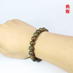 Green Sandalwood <b>Bracelet</b> 1.0mm Single Strand Hand Polished Unisex Everyday Wear Cultural Jewelry - Product Image 4