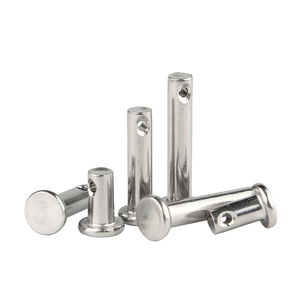 Goupilles à tête plate avec positionnement du trou <span class=keywords><strong>Goupille</strong></span> de chape cylindrique M3 M4 M5 <span class=keywords><strong>M6</strong></span> X 25mm 80mm M8 M10 SS304 SS316 Acier inoxydable - Product Image 3