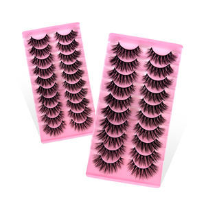 Cils artificiels complets L039 pour le commerce extérieur, autocollants, extension naturelle, réutilisables, effet 3D, sans cruauté, boîte mixte DIY 5/10/20 - Product Image 3