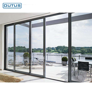<span class=keywords><strong>Porte</strong></span> coulissante en verre trempé et alliage d'aluminium sur mesure, <span class=keywords><strong>de</strong></span> grande taille, <span class=keywords><strong>de</strong></span> style moderne et luxueux, pour maison, villa, balcon, terrasse extérieure - Product Image 3