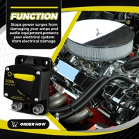 Disyuntor de reinicio marino 30A-300A, Motor de Audio de batería de coche, 48V CC MAX, 200 Amp, Protector de disyuntor para barco, autobús, camión, RV