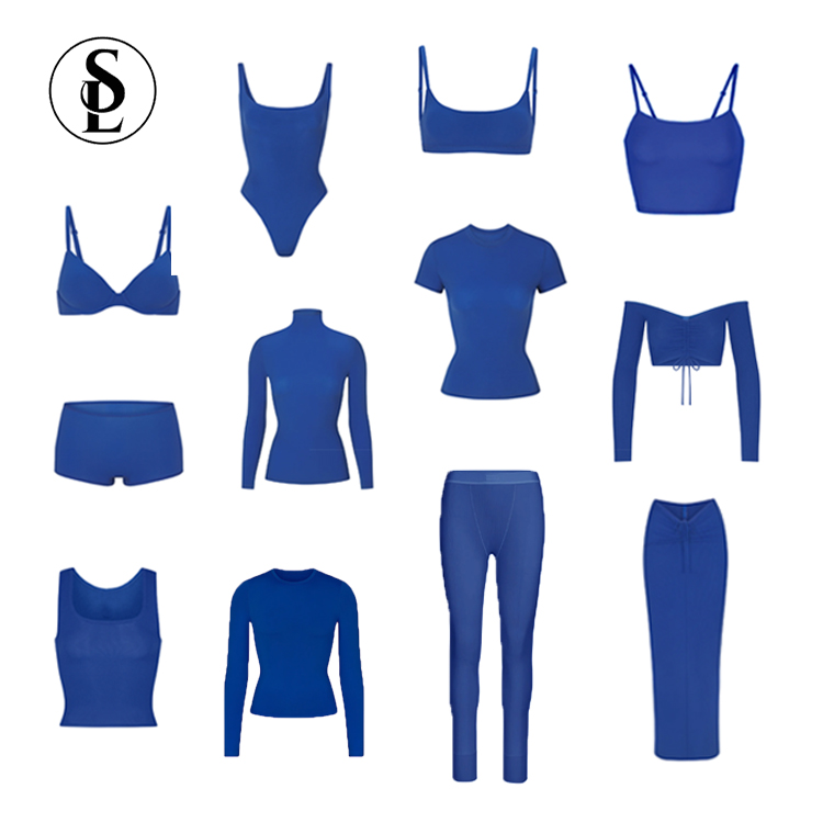 Set da donna personalizzato in due pezzi 2023 cotone a coste da donna camicia e Leggings a maglia all'ingrosso Set Basic Loungewear