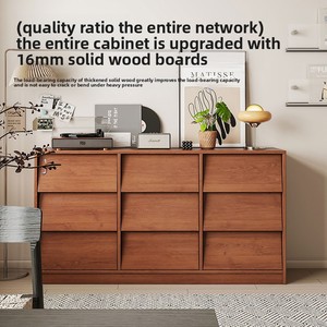 Cómoda Moderna <span class=keywords><strong>de</strong></span> Madera Maciza con 4 Cajones para Almacenamiento en Sala <span class=keywords><strong>de</strong></span> Estar y Dormitorio, Aparador <span class=keywords><strong>de</strong></span> Pared <span class=keywords><strong>de</strong></span> <span class=keywords><strong>Segunda</strong></span> <span class=keywords><strong>Mano</strong></span> - Product Image 4