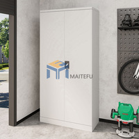 Armoire à outils en acier verrouillable à 2 portes, panneau perforé intérieur, étagères réglables, armoire de rangement robuste pour atelier, OEM 180x100x50cm