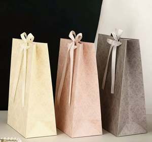 Sacs en papier cadeau haut de gamme avec poignée, qualité supérieure, pour mariage, bijoux, cosmétiques, emballage de marque, sacs de shopping - Product Image 5