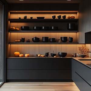 Gabinetes de Cocina Modernos Italianos Ecológicos e Inteligentes, Modulares, con Cestas Largas para Cajones, Accesorios para Fregadero y Puertas, para Uso Doméstico - Product Image 5