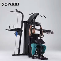XOYOOU Appareil de fitness multifonctionnel 3 stations pour la maison – Machine de musculation intégrée pour l'entraînement complet du corps