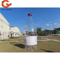 Benutzer definierte riesige aufblasbare Flaschen und Dosen Produkt Replik aufblasbare Wasser flaschen