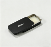 Estuche portátil de metal deslizante de 6*3.4*1mm para perfume sólido, caja de hojalata vacía con logo personalizado, envase cosmético para bálsamo y ungüento de bolsillo