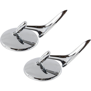 FLYQUICK Rétroviseurs latéraux gauche et droit pour voiture classique rétro argentée, exclusivité transfrontalière - Product Image 4