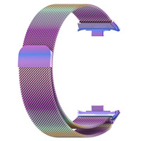 Strap Stainless Steel yang Bagus untuk Mi Band 8/9pro Redmi Watch4 Redmi Watch5 Gelang Smartwatch dengan Bahan Logam Paduan Warna Pink
