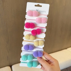 Lot de 10 bandeaux élastiques en nylon à pois pour filles, style européen et américain, accessoires pour cheveux, cadeau - Product Image 2