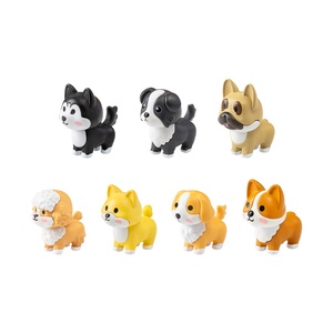 Miniatura de Perro Border Collie y Bulldog Francés, Adorno Decorativo de PVC para Coche, Accesorios de Bricolaje, Modelo de Animal - Product Image 5