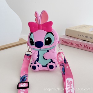 Nuova Borsa per Bambini a Tema Cartone Animato, Borsa a Tracolla da Donna con Fiocco, Grande Capacità, Portamonete - Product Image 5