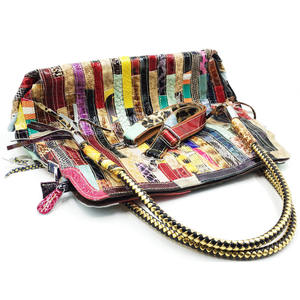 Bolso de Hombro Retro de Moda Andong para Mujer, Bolso de Mano de Cuero Vacuno Genuino con Color Desgastado, Bolsos Tote para Mujer - Product Image 3
