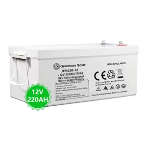 用于太阳能系统的凝胶电池12v 250Ah 200Ah太阳能蓄电池24V 100ah 200ah蓄电池