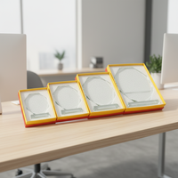 Trophée en cristal transparent K9 multi-facettes - 2026, plaque vierge pour gravure personnalisée, vente en gros fabricant