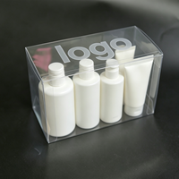 Boîtes d'emballage en plastique personnalisées de qualité supérieure, boîtes transparentes en PET pour shampooing, gel douche, lotion et autres produits de soins personnels et d'hygiène