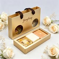Boîte d'emballage élégante et écologique personnalisée, boîte à savon artisanale avec fenêtre, boîte cadeau de mariage pour savons faits à la main