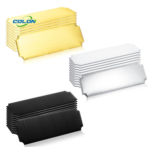 Placas de identificación de lápidas personalizadas Placa de identificación de metal de aluminio Signo Impresión colorida Placas de nombre con pegatinas - Product Image 6