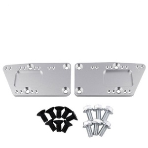 Placa adaptadora de soporte de motor Getitall para camiones Chevrolet LS, color plateado mate, 04001, actualización de reequipamiento - Product Image 1