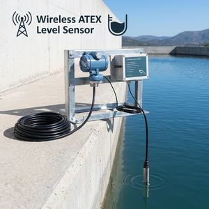 Solution de mesure de niveau sans fil IoT industrielle ATEX pour réservoirs d'eau en plastique, capteur de niveau de liquide LoRaWAN - Product Image 1