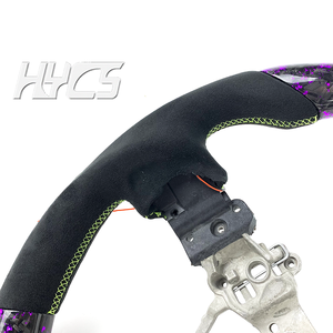 Accessoires d'intérieur de voiture Volant en fibre de carbone forgé à LED pour Subaru Evolution EVO 10w Rx STI - Product Image 5