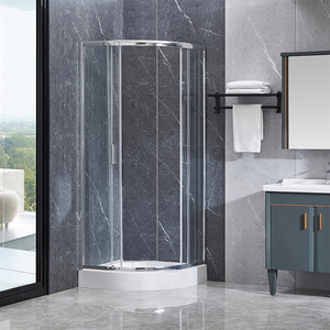 Bagno con doccia in vetro bianco per uso domestico - Product Image 2