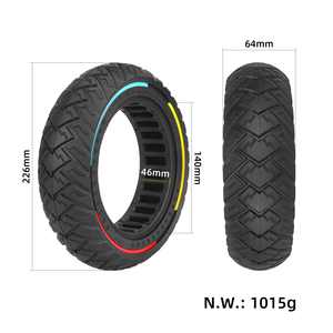 Neumáticos ULIP de 9.5 Pulgadas para Scooter Eléctrico NIU KQI3, Neumático Sólido Todoterreno con Círculo Tricolor, Disponible en Almacén de la UE - Product Image 2