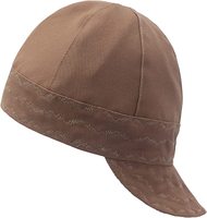 Casquette de soudage HRC2 résistante aux flammes, en toile de coton durable 10OZ, double face, 6 panneaux, certifiée EN11612/NFPA2112 pour la sécurité contre les arcs électriques