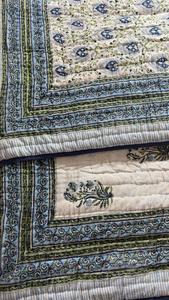 Fabricante indio diseño de lujo hecho a mano Vintage étnico Kantha edredón cosido a mano algodón KanthaQuilt Patchwork edredón para el hogar - Product Image 4