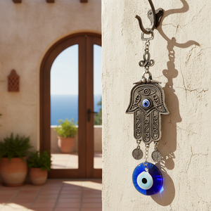 ORNEMENT MURAL VERRE EVIL EYES 6X21 cm Décoration murale intrigante - Product Image 3