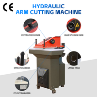 Presse à découper hydraulique à bras oscillant GEA-S270K 27 tonnes 1500W, presse manuelle pour découpe de cuir, chaussures et sacs