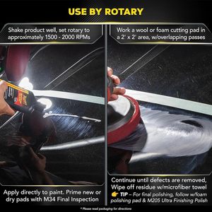 Fórmula Profesional Meguiar's con Acción de Corte Rápido que Elimina los Arañazos, Compuesto Ultra-Corte Mirror Glaze M10508 - Product Image 5