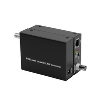 Adaptador EoC de 500M, Extensor IP sobre Coaxial de 10/100Mbps, Convertidor Ethernet a Coaxial Plug-and-Play para Sistema de Cámaras IP CCTV