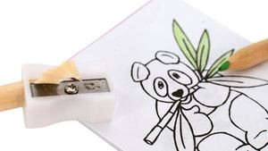 Eco Friendly Promotional Kraft Paper Coloring <b>Book</b> With Colored Pencils Kids Notepad Drawing Art Stationery Set - Product Image 5
