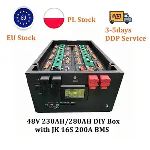 New Design LFP Cells And DIY Cases With JK BMS Diy Battery Box 48v 280ah Diy Box Case Kit For Solar Home Storage