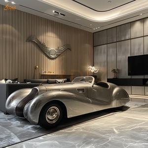 Su misura interna grande cromato lucido a specchio in acciaio inox famoso classico modello di <span class=keywords><strong>auto</strong></span> <span class=keywords><strong>d</strong></span>'<span class=keywords><strong>epoca</strong></span> scultura per la decorazione della mostra - Product Image 5