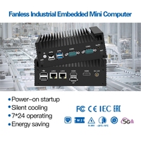 Nuevo Mini PC Intel Celeron N100 4GB DDR4 US/EU N100 MINI ordenador 2LAN HD DP escritorio Compatible Linux Windows 11 para Industrial