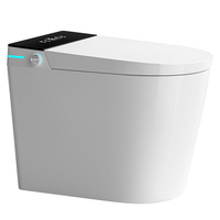 WC intelligent en céramique et ABS, design moderne, à fixation au sol, avec siège chauffant, toilettes automatiques intelligentes pour usage domestique