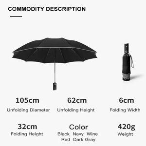 <span class=keywords><strong>Parapluie</strong></span> <span class=keywords><strong>inversé</strong></span> automatique avec logo personnalisé Parapluies inversés pliables à lumière LED pour la pluie - Product Image 2