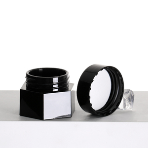 5g 15g 30g Tapa redonda negra Uñas poligonales Logotipo personalizado Crema de inyección Envase cosmético al por mayor - Product Image 2