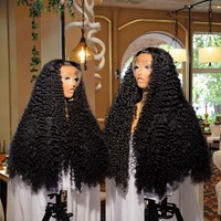 Perruque frontale en dentelle HD 13x4 en gros, cheveux humains indiens bruts, 40 pouces, petit bonnet, cheveux de temple, usage quotidien, mode, livraison rapide