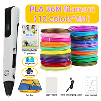Stylo d'impression 3D en gros pour enfants, nouveau modèle, avec 36M de filament – Cadeau idéal