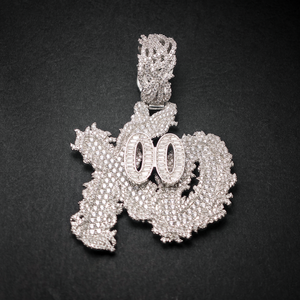 Hip Hop GRA Bling Iced Out VVS Moissanite 925 Sterling Silver Pass Diamond Tester Cluster Custom Letter <span class=keywords><strong>XO</strong></span> Pendant pour hommes - Product Image 4