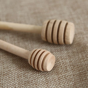 Bambus Syrup Dippers Sticks 10cm Madeira Mel Dipper Sticks Camping CLASSIC Colher De Madeira Para Mel Bambus Feito À Mão Perfeito - Product Image 4