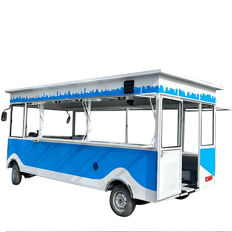 Shengchuang Electric Fast Food Truck Hamburg Clothing Store Customized Color Energy Saving Dining Car for Sale in Commercial Str