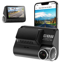 Nouvelle caméra embarquée 70,3 pouces, boîte noire de voiture, caméra de voiture avec contrôle par application, enregistreur de conduite, vision nocturne, Wi-Fi, 4K, caméra avant et arrière